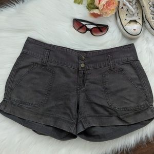 Converse grey linen shorts